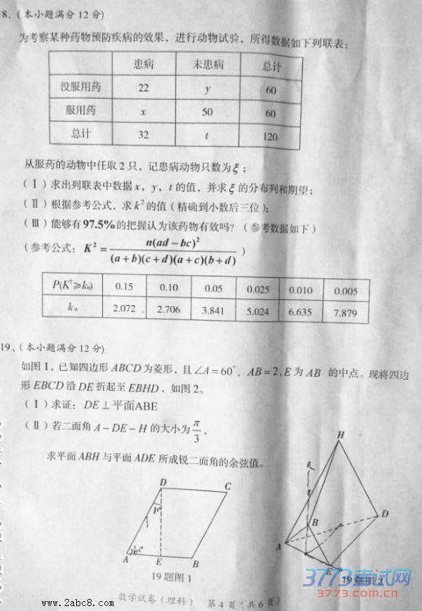 2016ï����ģ��ѧï����2016��ڶ��θ߿�ģ�⿼����ѧ�Ծ������ƣ�