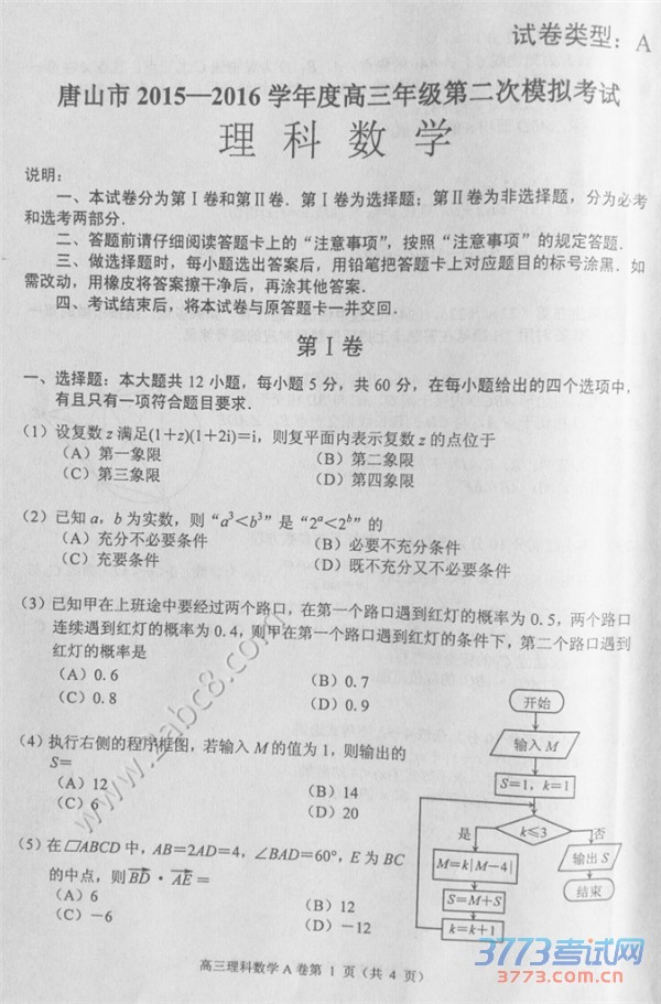 2016ɽģѧɽ2015-2016ѧȸ꼶ڶģ⿼ѧԾ